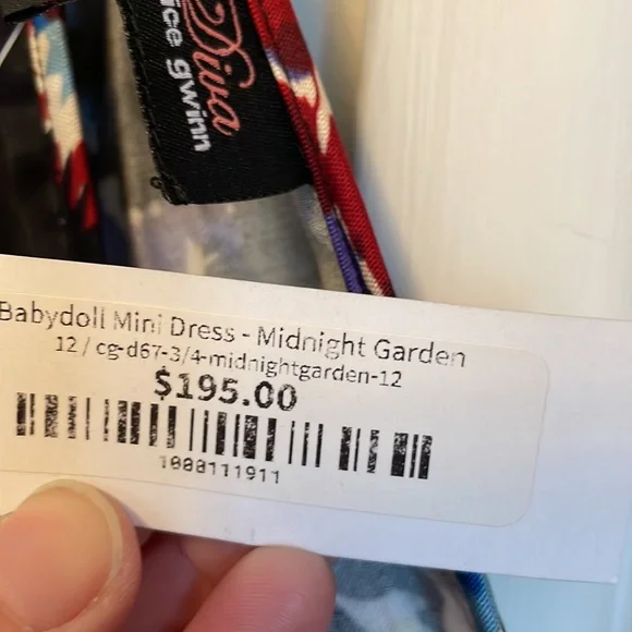 *Last chance--consigning 9/2* NWT Trashy Diva Babydoll Mini Dress in Midnight - Picture 5 of 7